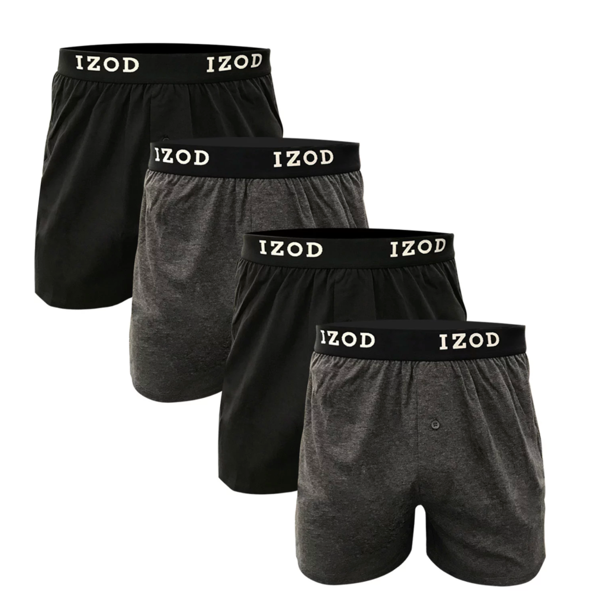 IZOD Men's Knit Boxer, Large (4-pack)